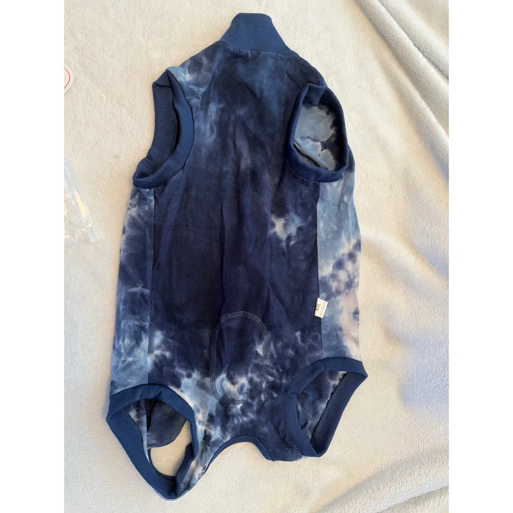 Lukovee Dog Recovery Suit Blue Tie Dye XXL Surgery Vest PRO-PS43-TBL-XXL